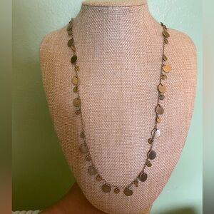 Elegant Lia Sophia Gold Disc Necklace